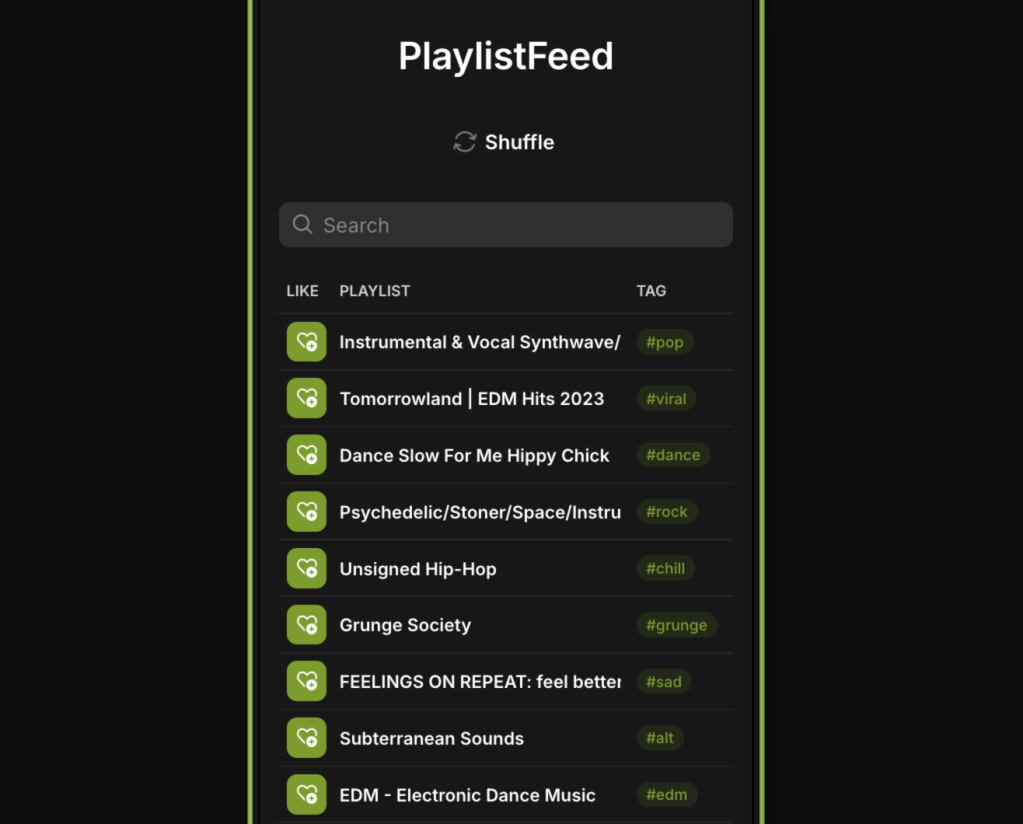 PlaylistFeed Home Feed
PlaylistFeed.com